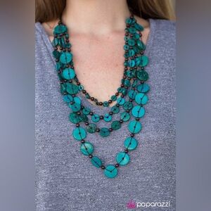 ❤️‍🔥5/$25❤️‍🔥 Fiji Flair Blue Necklace